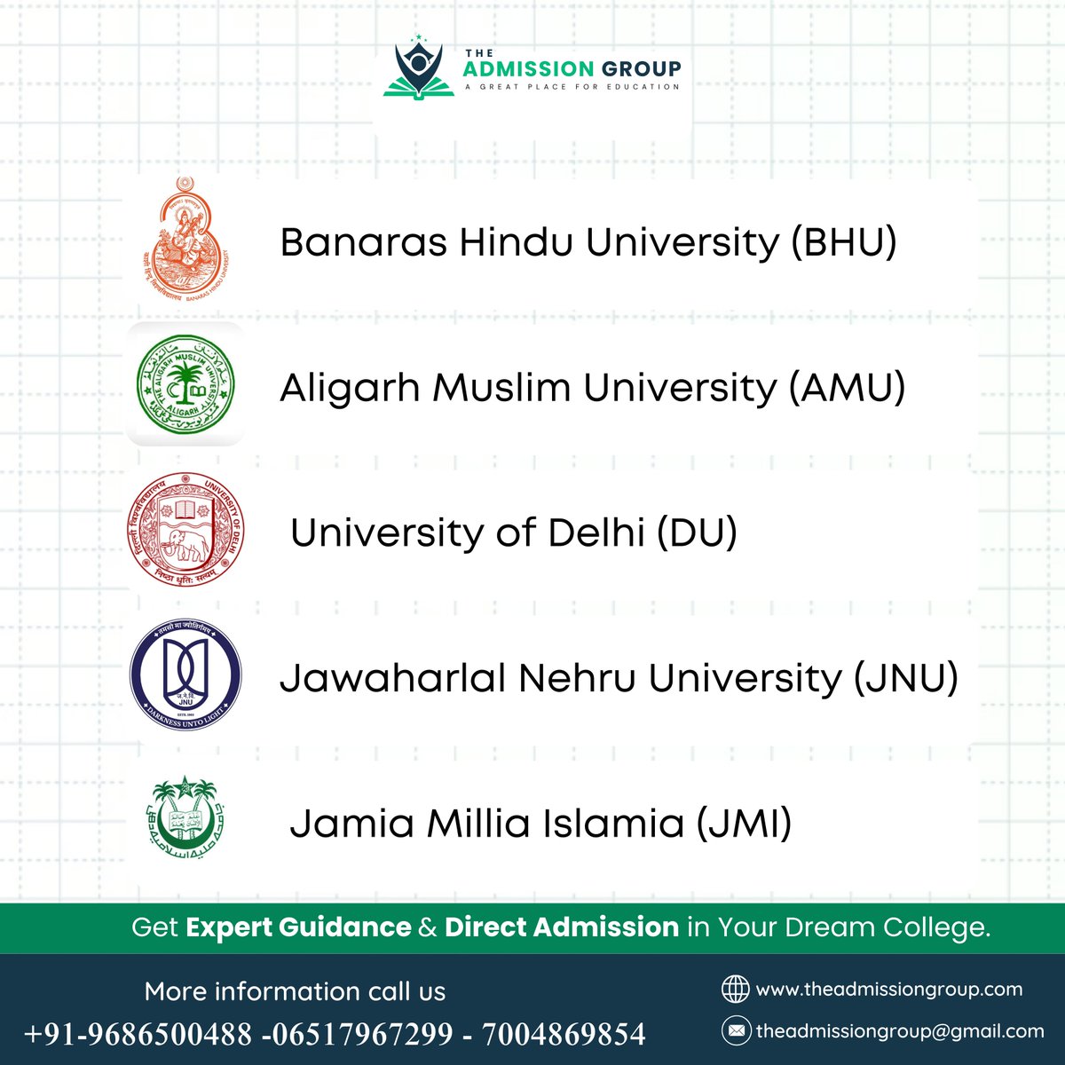 Explore the best higher education options with the top 5 NIRF ranking colleges accepting CUET scores in 2024.

#CUET2024 #NIRFRanking #HigherEducation #TopColleges #FutureChoice #CUETScores #CollegeAdmissions #ExploreOptions #BestColleges #MakeTheRightChoice #theadmissiongroup
