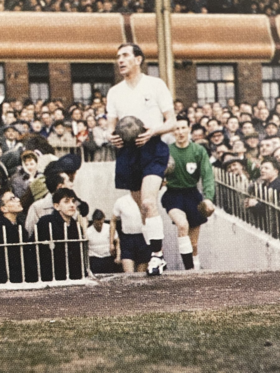 Danny Blanchflower leads Tottenham Hotspur out at Villa Park