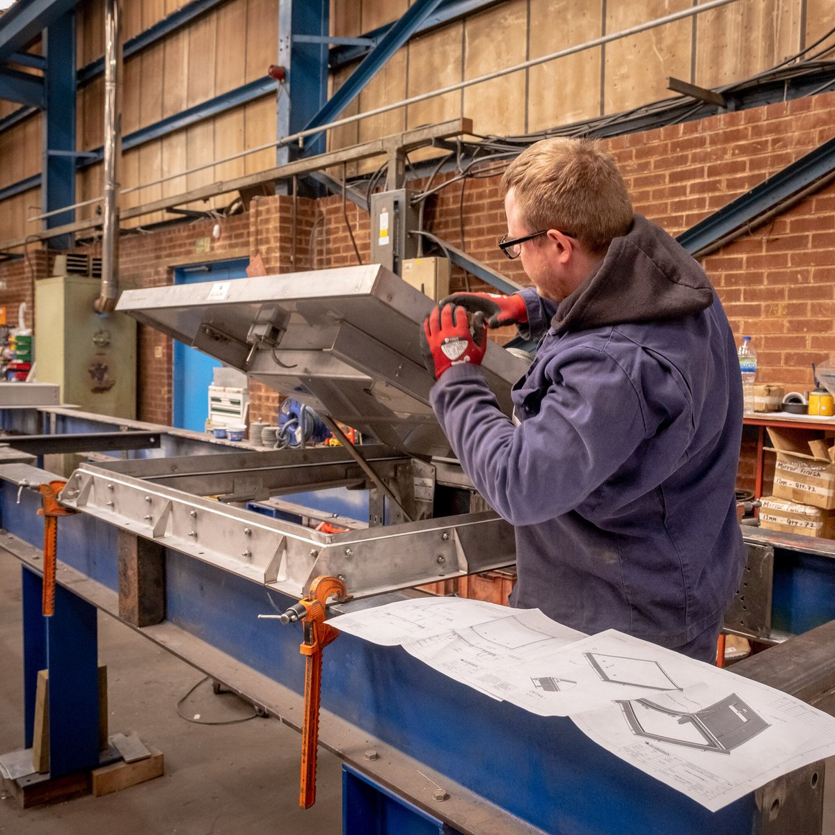 *Workshop Photos*. 

Google's Irish operations have expanded by purchasing a new building in Dublin. Surespan has provided a bespoke solution by designing and manufacturing a fire-rated, recessed floor hatch exclusively for the new premises.

#ConstructionIndustry