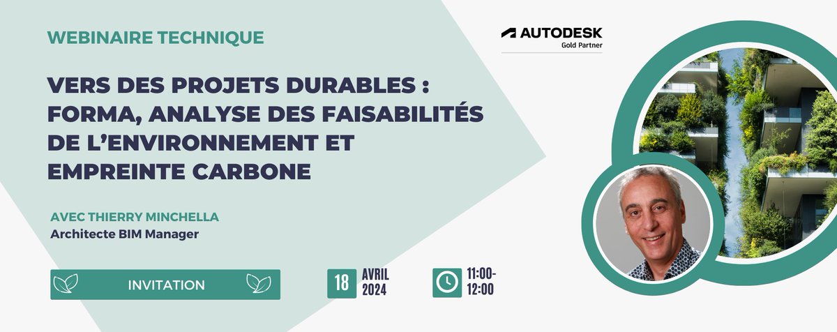 REFSABIM's tweet photo. 🌍 Nouveau webinaire sur l'analyse des faisabilités et l'empreinte carbone avec Forma 

Découvrez comment Forma peut optimiser la disposition des bâtiments, leur orientation et leur utilisation des ressources naturelles. 🌍🌿

https://t.co/RE9hHSDHMW https://t.co/ZLdddX4dY8