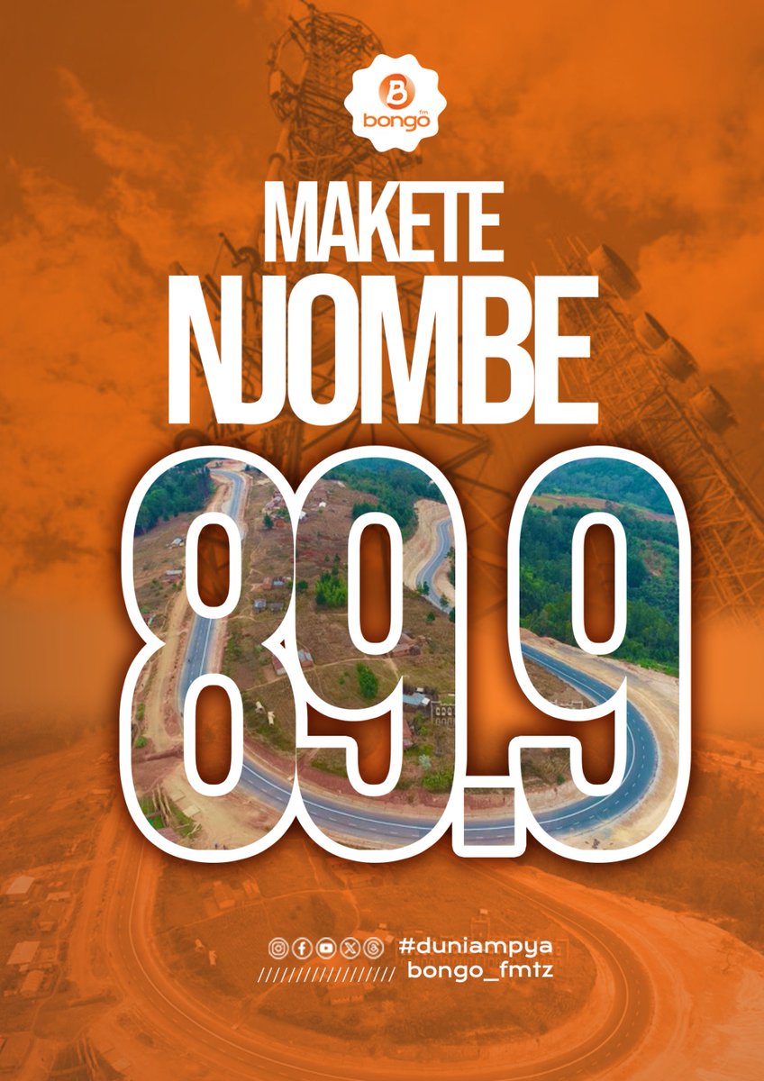 oscarnickson20's tweet photo. Bongo FM #duniampya ndio Radio pekee inayosikika Tanzania Nzima , Radio namba moja , Mkoa Mmoja tunazaidi ya Frequency 2 

Naanza na Njombe 
Njombe Mjini - Bongo FM 97.9 
Makete Njombe  - Bongo FM 89.9
Ludewa Njombe  - Bongo FM 89.9
@dunia_mpya
#duniampya #BongoFM https://t.co/FhJKjNHWXh