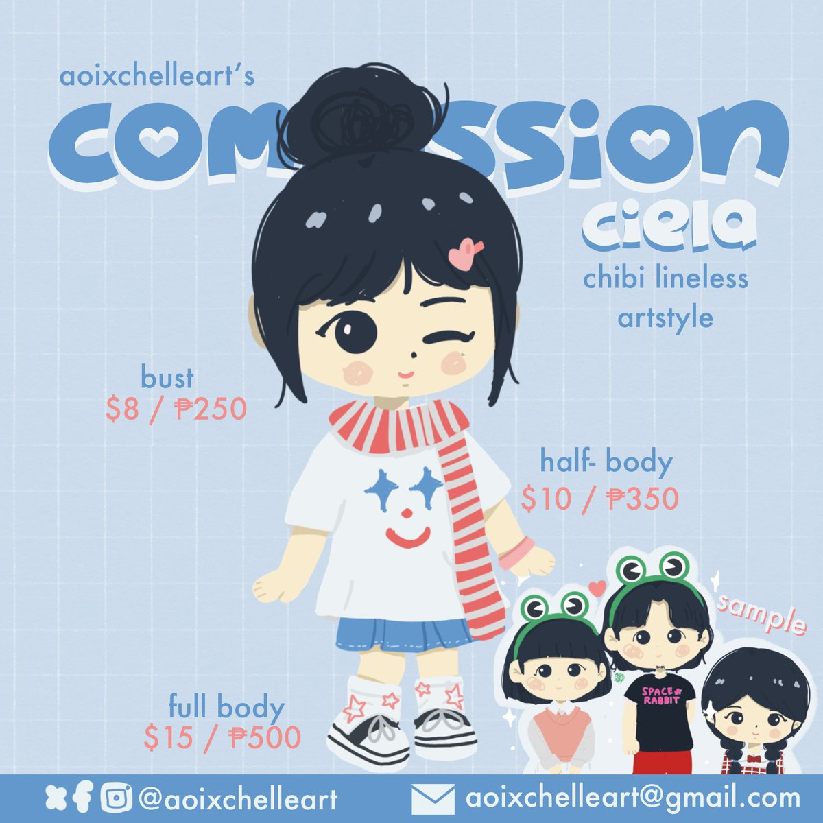 chelle 🌸 comms open tweet media
