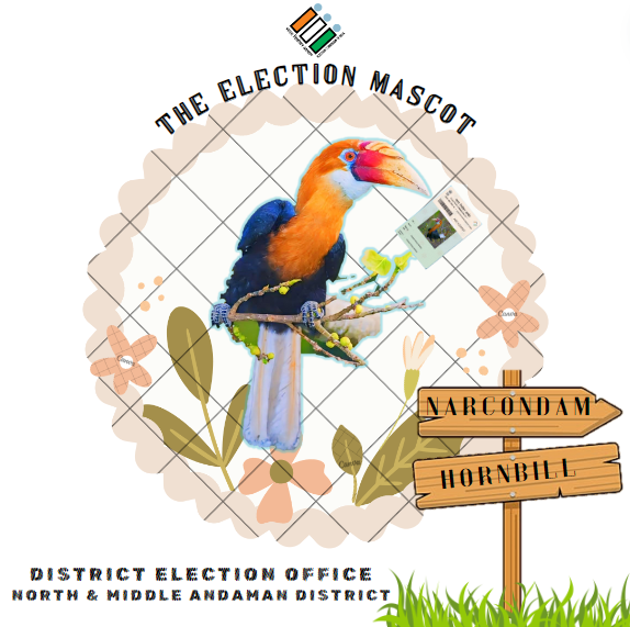 Election Mascot, North & Middle Andaman 'Narcondam Hornbill' 
#GeneralElections2024
#LokasabhaElection2024
#ChunavKaParv
#DeshKaGarv
@ECISVEEP
@AndamanCEO