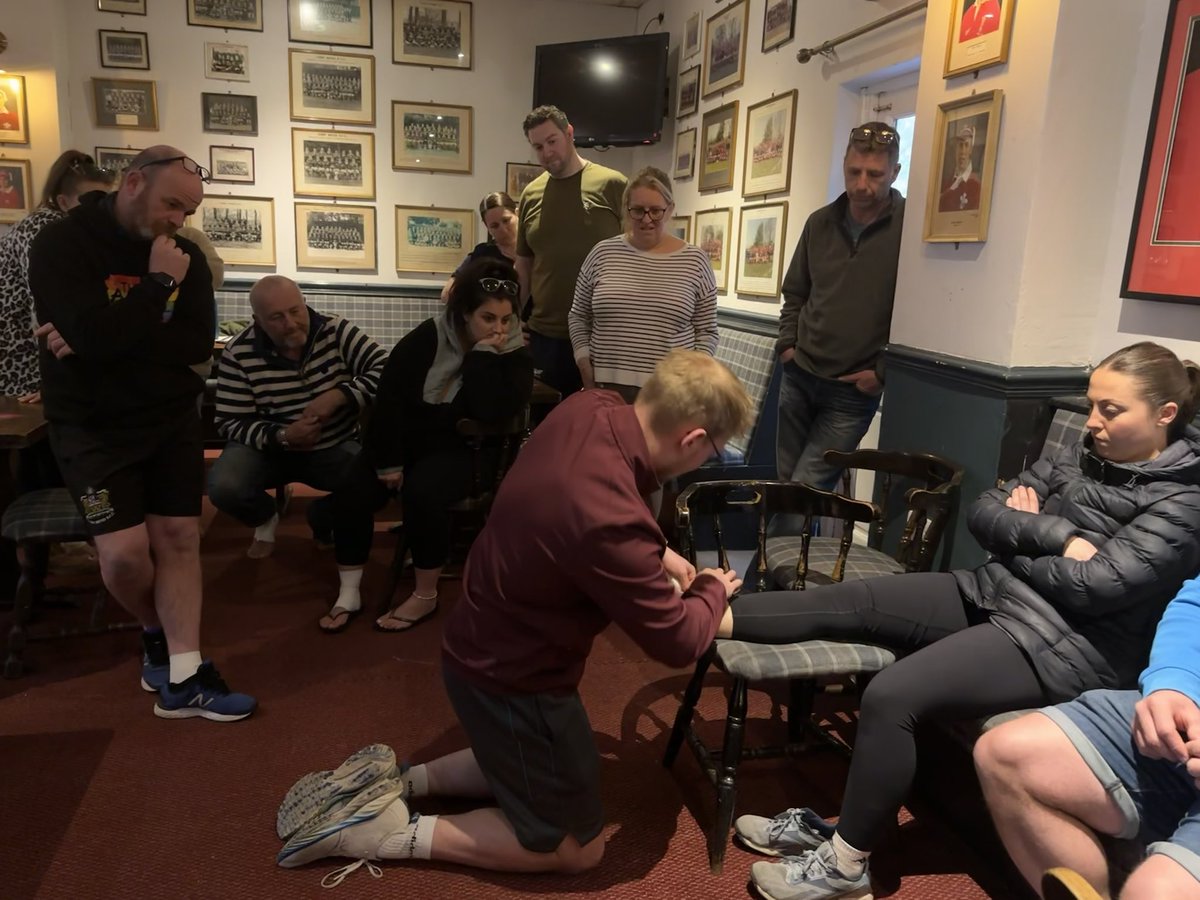 TenbyUTDRFC's tweet photo. A big thanks to Owain from the @scarlets_rugby and the @WelshRugbyUnion for funding our Medical Awareness and Strapping course held for coaches and managers last night.

#oneclub #seasiders

🔴⚫️🔴⚫️🔴⚫️🔴⚫️🔴⚫️🔴 https://t.co/6Lv9YTQG9n