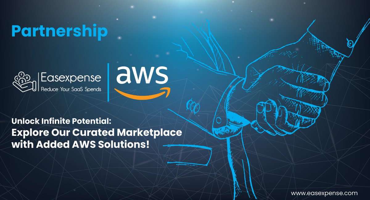 easexpense's tweet photo. 🌟 Exciting News Alert! 🌟
We're happy to inform, that AWS Web Services (AWS) has recently been added to Easexpense's curated marketplace, elevating our products even further! ✨. 
Avail large discounts like never before.
@awscloud
#easexpense #partnerships #discounts https://t.co/ojfWz0mtq0