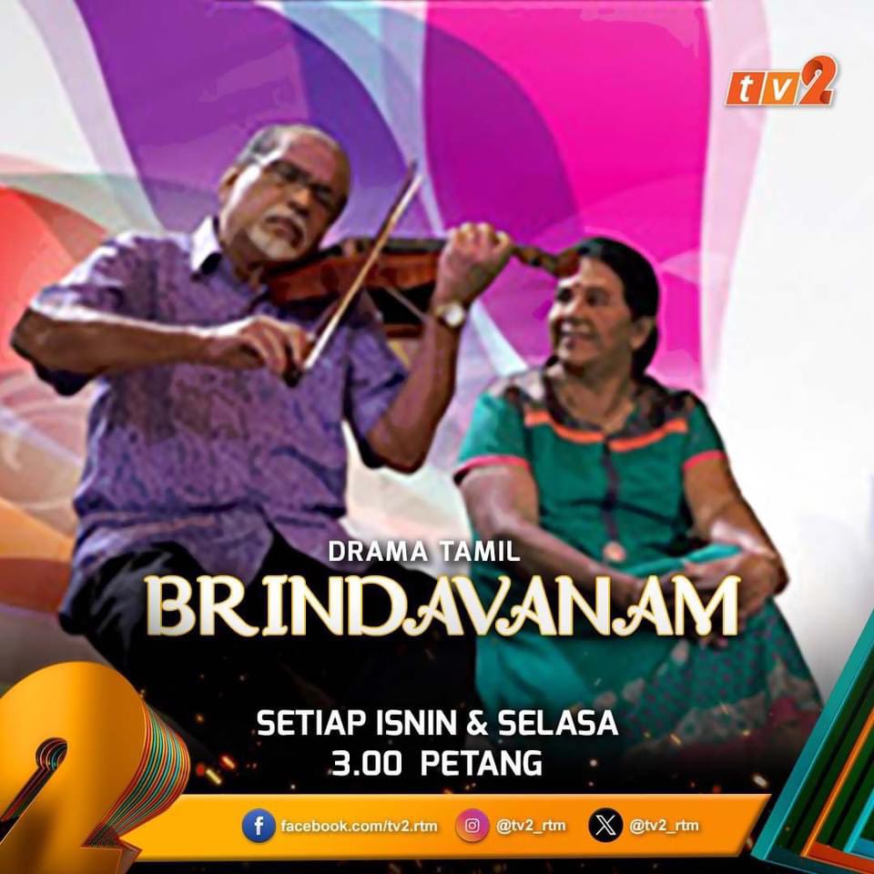 Saksikan drama bersiri Tamil #Brindavanam [Ep. 8] lakonan K.S Maniam dan Ratna Gowri pukul 3:00 petang ini di TV2. #DRAMATAMIL