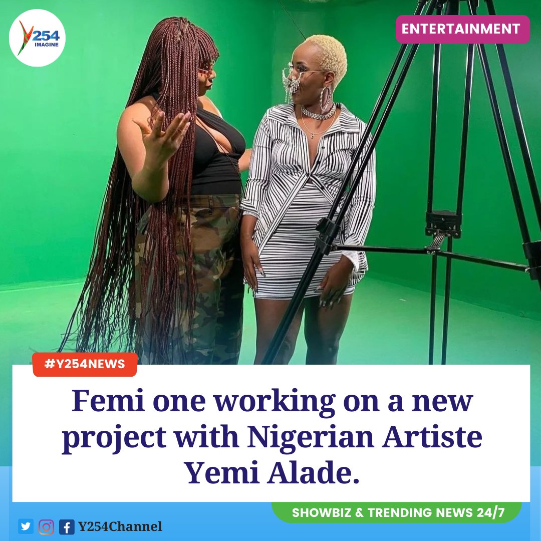 Femi one working on a new project with Nigerian Artiste Yemi Alade. #Y254News ^NK