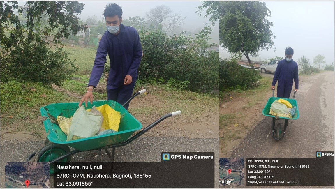 Efforts for a cleaner Rajouri continue! Door-to-door waste collection under SBM-G is making a difference. Let's keep our streets clean and our environment healthy. #SwachhBharatMission #CleanIndia #Rajouri #SwachhJammuAndKashmir