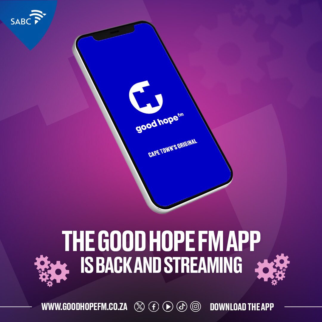 The #GoodHopeFMApp is back and streaming 💙🌐