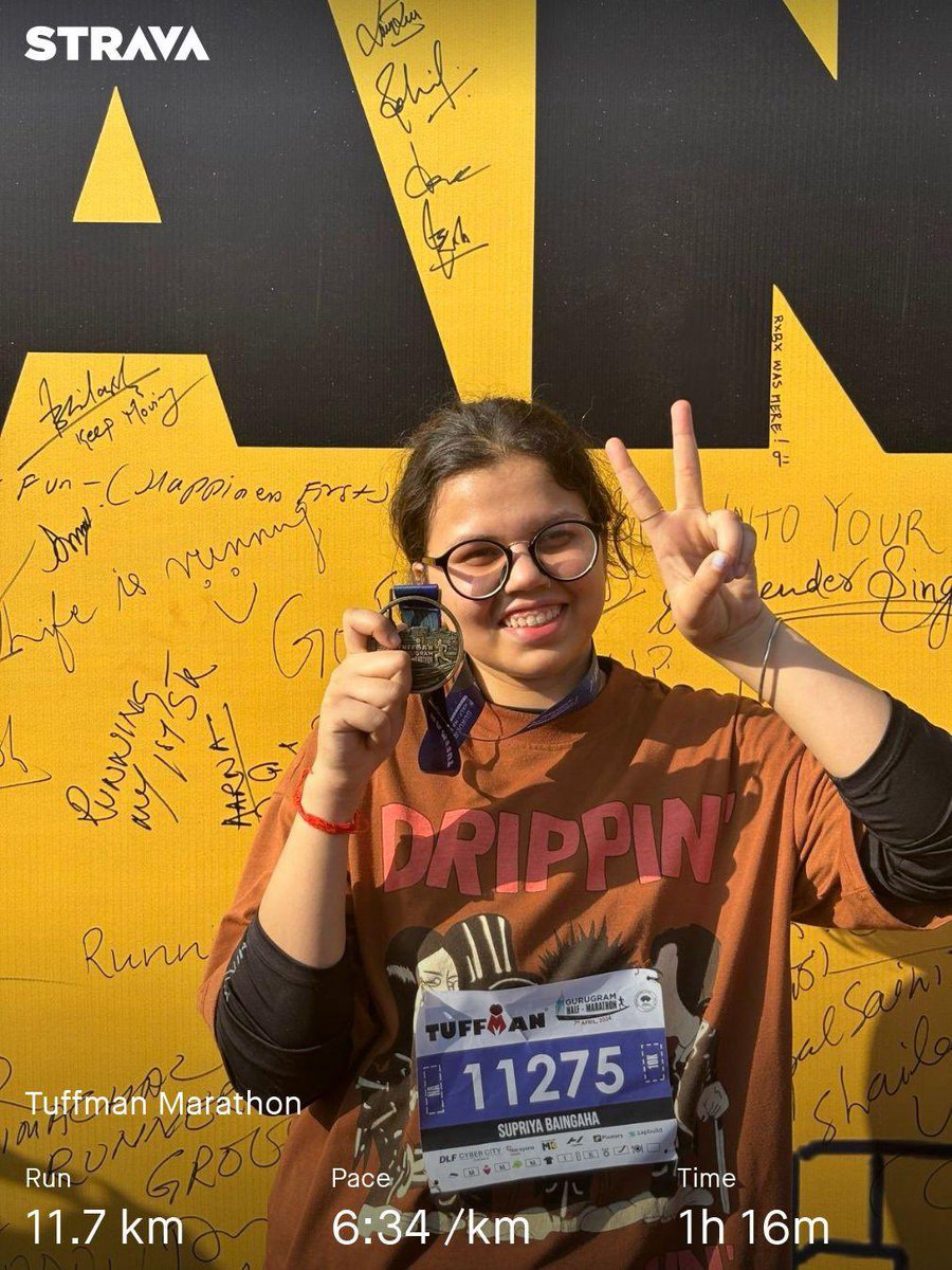 sup_baingaha's tweet photo. Ran my first 10km last weekend with ⁦@TuffmanIndia⁩ 🌻 https://t.co/RQ0fqftwvc