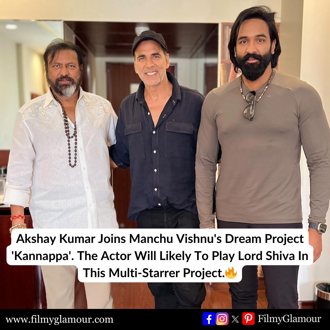 Akshay Kumar Is Set To Make His Tollywood Debut With 'Kannappa'.💥 Telugu Actor Manchu Vishnu shared a video welcoming the Khiladi to Telugu Cinema. The Makers Promised A Unforgettable Adventure. #AkshayKumar #Kannappa #Telugucinema #Tollywood #ManchuVishnu #MohanBabu