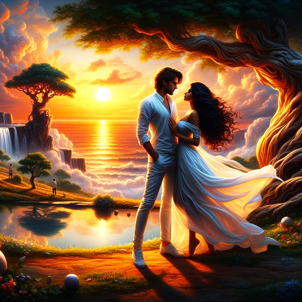 Divine romantic evening DigitalArt #Romance #LoveInArt #DigitalRomance #DigitalLoveStory #ArtisticEmbrace #DigitalMasterpiece #LoveInPixels #DigitalArtistry #RomanticPixels #ArtisticExpression #aiartwork #aiart