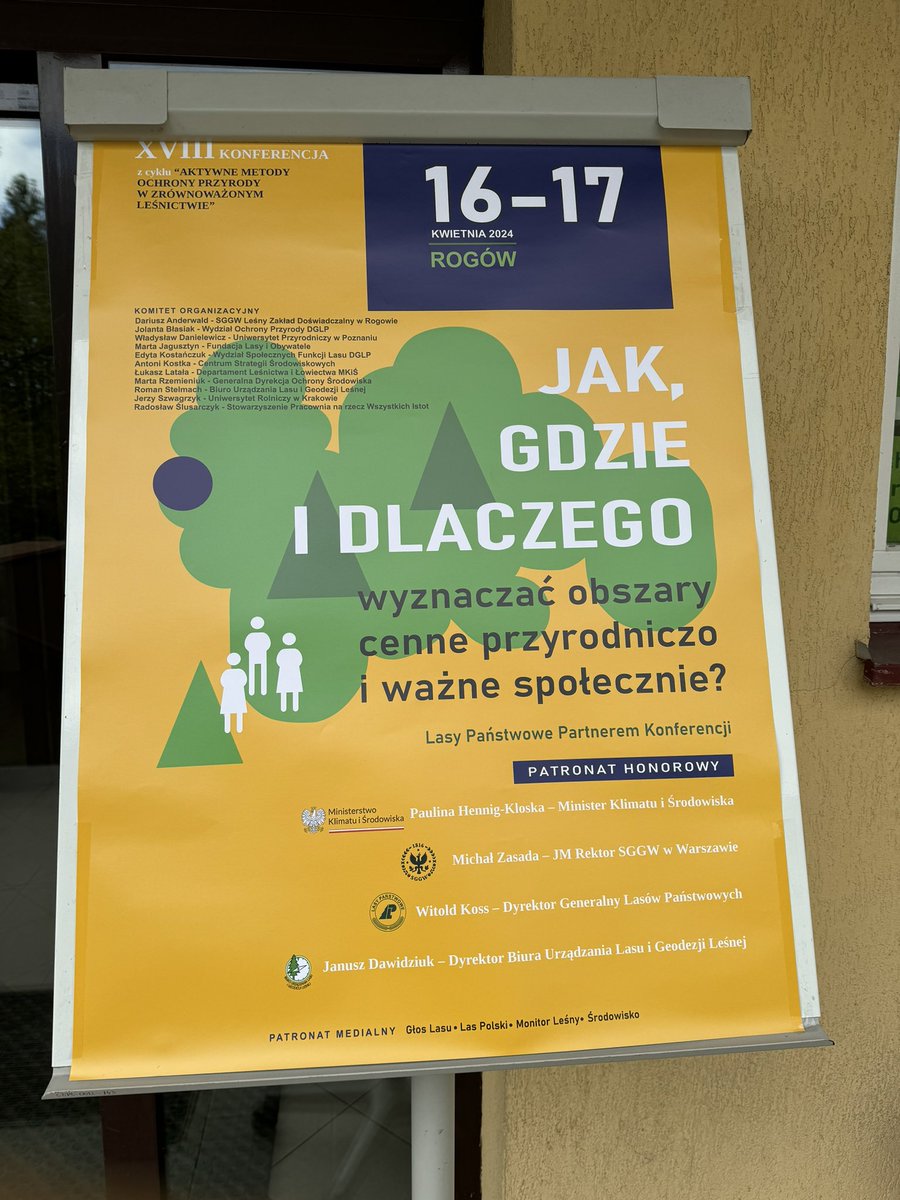 Mariusz34096145's tweet image. #conference in #Rogów on socially important forests. an extremely important topic in Poland today. We are here @ForRest_bigdata with a poster on the use of big data
@MKiS_GOV_PL @LPanstwowe