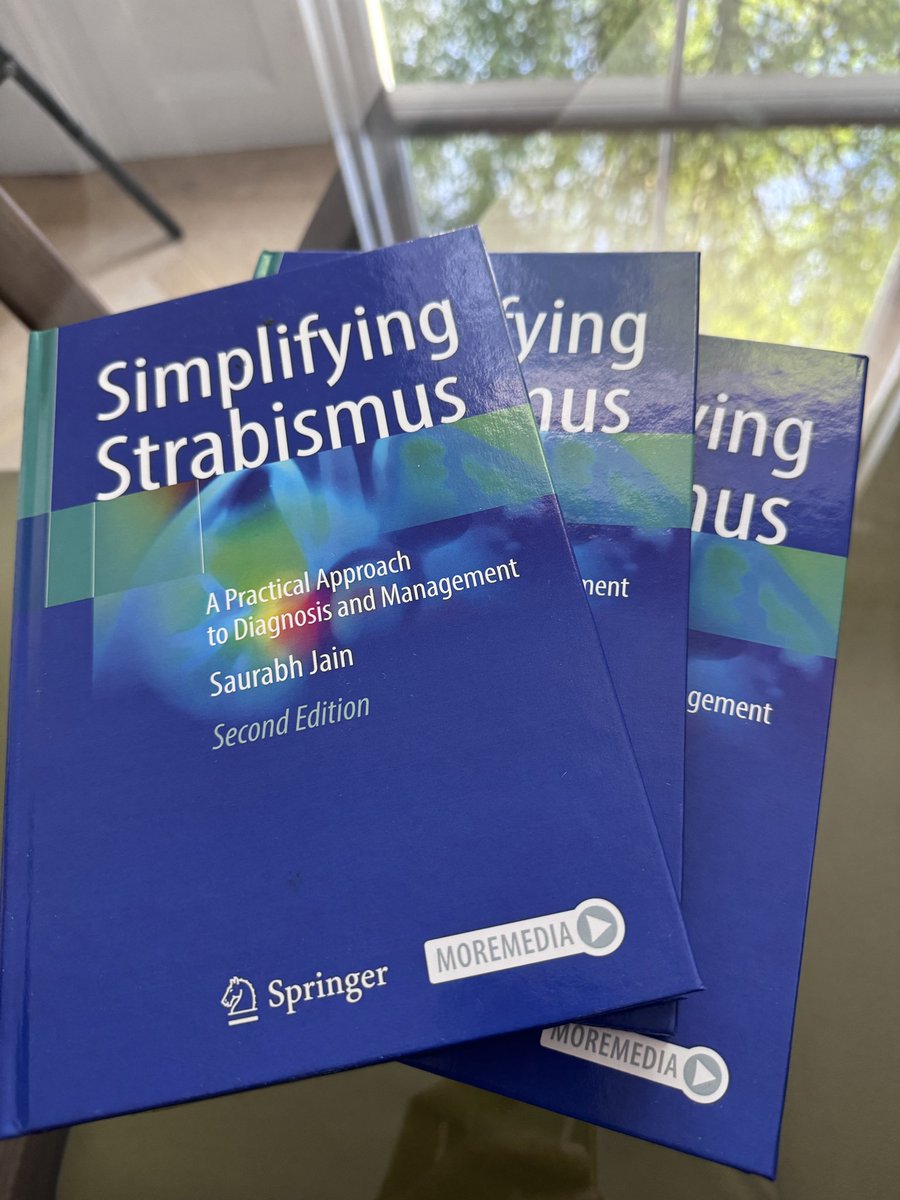 Thank you for all your support.  Simplifying Strabismus is now in its second edition. Available at the link below for preorder and at all good bookshops from 2nd May 2024 <a href="/SpringerNature/">Springer Nature</a> 
amzn.eu/d/iR0Mr9t