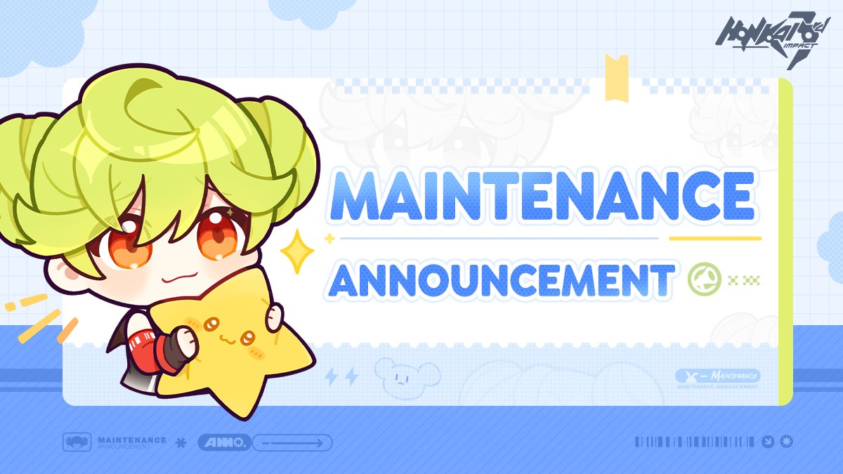 Hyperion Maintenance Announcement Dear Captains, Battleship Hyperion will undergo server maintenance. SEA: 10:00 to 16:00 (UTC+8) on APR 25. GLB: 23:00, APR 24 ~ 05:00, APR 25 (UTC-5, Americas server); 05:00, APR 25 ~ 11:00, APR 25 (UTC+1, Europe server). #HonkaiImpact3rd