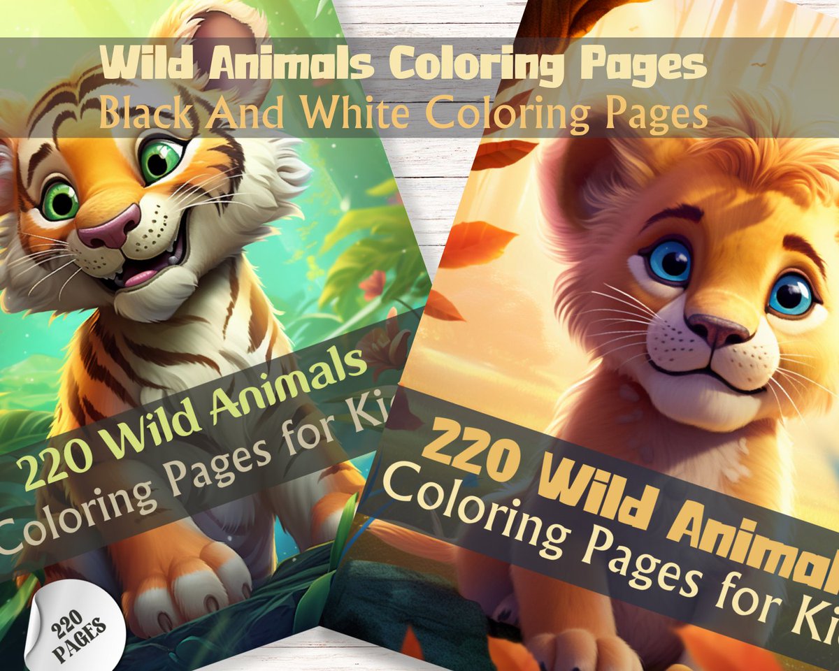 ExcesssShop's tweet image. Welcome to our enchanting world of wildlife coloring! Dive into the magic of nature with our &quot;Cute Animals Coloring Book,&quot; featuring 220 captivating pages designed for both kids and adults.
digicolordreams.etsy.com/listing/166033… #coloringpagesforkids #coloring #coloringbook