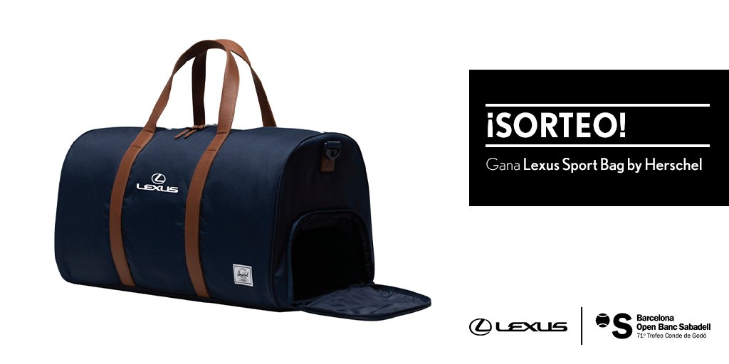 SORTEO | Haz RT y consigue una Lexus Sport Bag by Herschel. Bases Legales: brnw.ch/21wIQQA