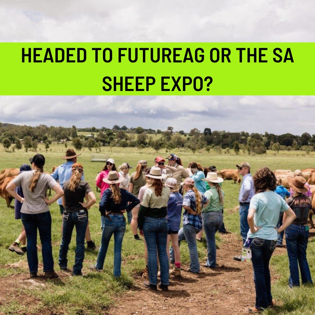 HEADING TO FUTUREAG IN MELBOURNE OR THE SA SHEEP SHOW IN WAYVILLE? AgCAREERSTART will see you there! The team is out and about this week attending both FutureAg Melbourne 17th-19th April and the SA Sheep Show 17th-19th 🌱 Pop in and see us! 🧑‍🌾