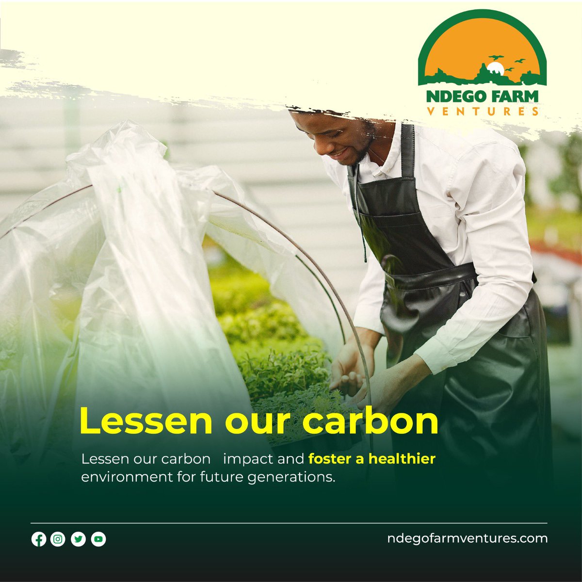 🌱Did you know that #greenhousefarming has a significantly lower carbon impact compared to traditional farming methods? By optimizing resources like water & energy, greenhouse farming helps reduce greenhouse gas emissions. #RwOT #SustainableAgriculture #ReduceCarbonFootprint