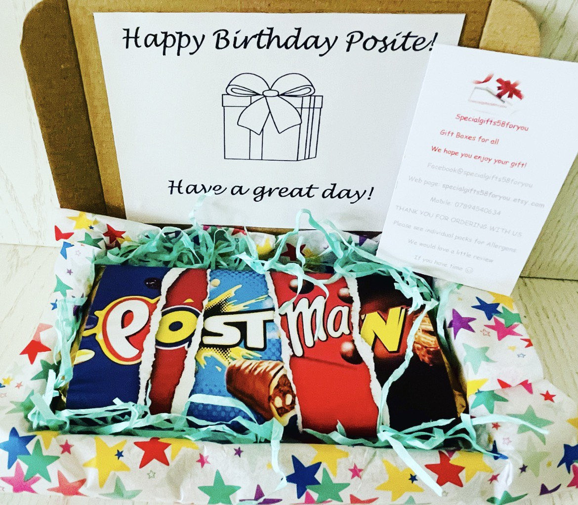 Postman gift, post lady gift. Postie gift. Perfect for any occasion. Birthday, missed you, happy retirement! ktspecialgifts.etsy.com/listing/108880… #postmangift #postman #postladygift #postiegift