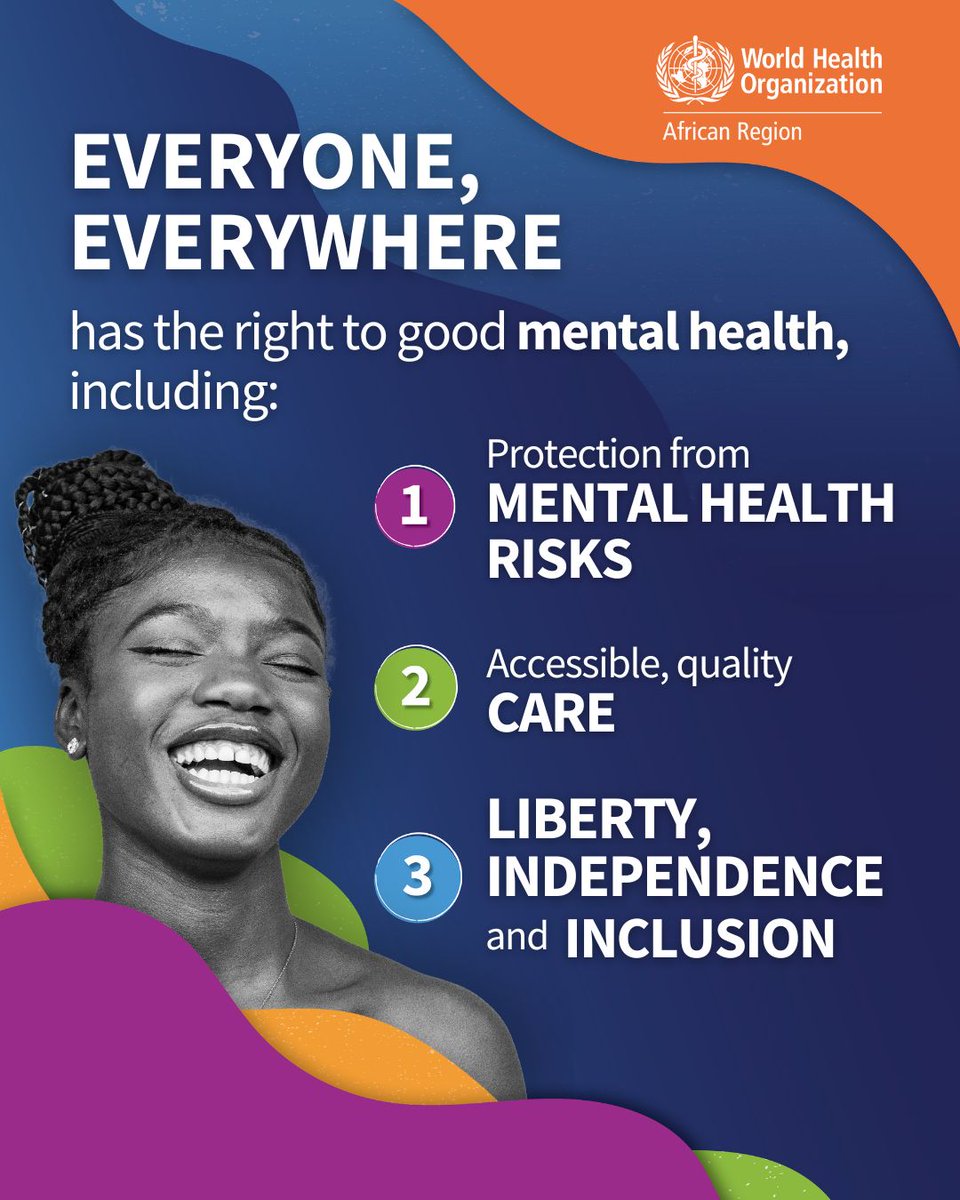 There’s no health without #MentalHealth. Stigma and discrimination prevent many from getting the care they need. With greater investment in #MentalHealth care and education, we can break the silence around #MentalHealth, ensuring that everyone receives the support they need.