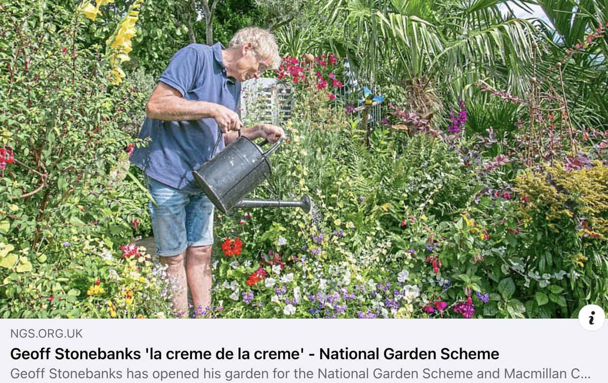 Have you seen the feature posted by the @NGSOpenGardens that relates to their 40 year relationship with @macmillancancer ? Check it out here! ngs.org.uk/geoff-stoneban… #sussex #charity #gardening