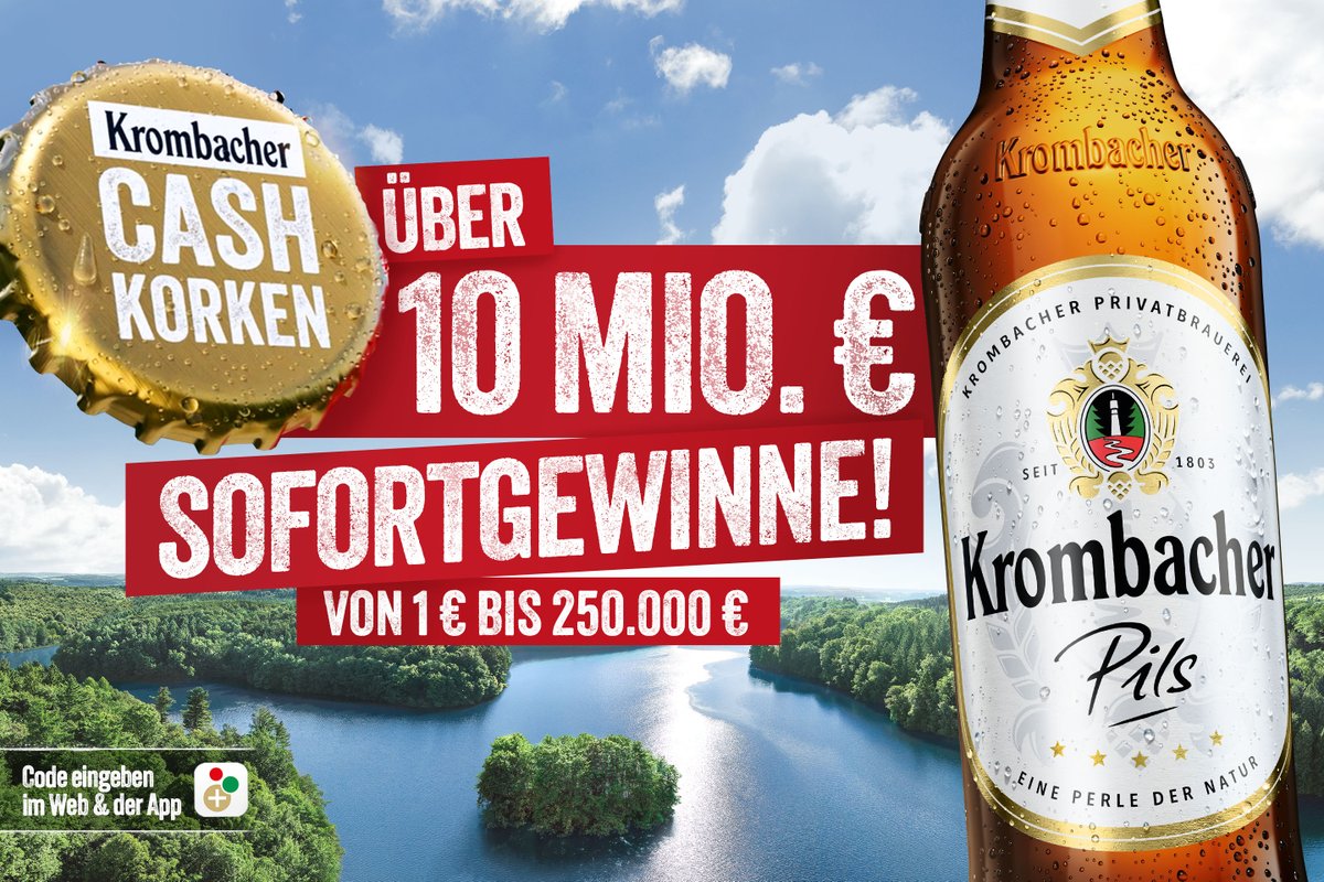 Neues Jahr, neues Gewinnglück – Krombacher Cash-Korken sind wieder da
▶️krombacher.de/standards/pres…