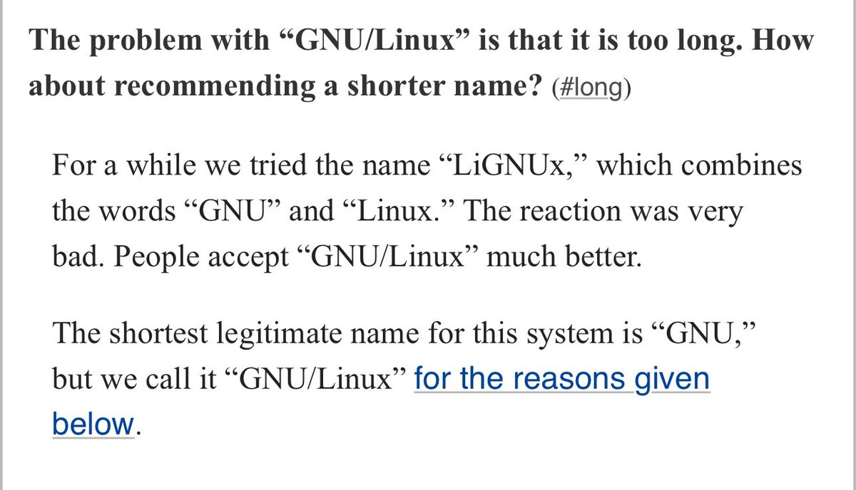 can’t get over the fact that the GNU project had at one point considered calling GNU/Linux “LiGNUx”, but didn’t because – and I quote – “the reaction was very bad”