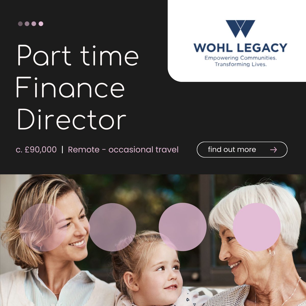 The application deadline is fast approaching. 

Don't miss out on your chance to apply for this amazing Part Time Finance Director role at The Wohl Legacy. 

#applynow > ow.ly/wmoy50RfJaV

#financedirector #charityjobs #charities #financejobs