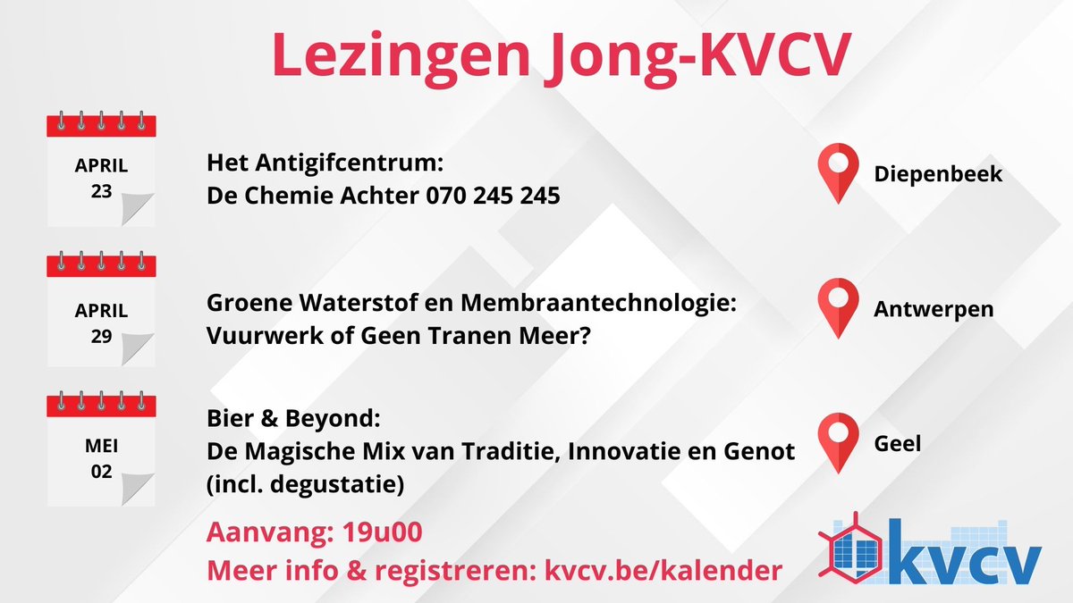 🌟Zin in inspirerende avonden? Schrijf je nu in voor onze aankomende Jong-KVCV lezingen via ➡️ kvcv.be/kalender en ontdek meer over deze boeiende onderwerpen.
Word nu lid van KVCV en profiteer van speciale tarieven om deel te nemen! (kvcv.be/lidmaatschap)