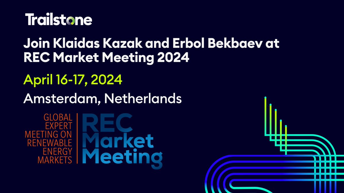 The world of RECs is facing new regulations &amp; standards to keep up with evolving global energy markets. Meet our Regulatory Analyst for Environmental Markets Klaidas Kazak and Quantitative Trader Erbol Bekbaev at <a href="/REC_Market/">REC Market Meeting</a> 2024 in Amsterdam on April 16-17.