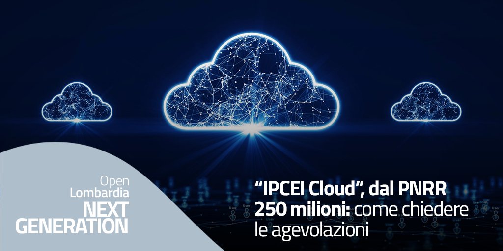 Il Ministero delle Imprese e del Made in Italy ha definito il riparto delle risorse #PNERR, i termini e le modalità di invio delle domande di agevolazione dell’intervento “IPCEI Cloud” con l’obiettivo di favorire la transizione digitale e verde. 👉ow.ly/R7u050RgnTW