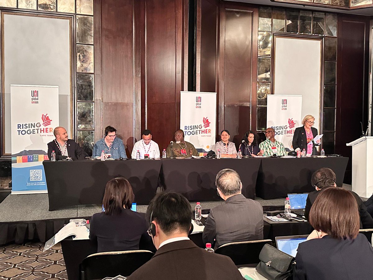 serviciosccoo's tweet photo. 🔔CCOO participa en la Conferencia Global de UNI ICTS
@uniglobalunion
@CHoffmanUNI
Los sectores clave en la gestión de las transformaciones digitales y en implantación de IA, dificultades sindicales y búsqueda de soluciones 
#UNIrisingtogether https://t.co/ZfneiIQA1e