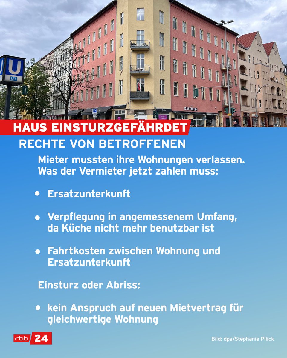 Viele Wohnungen in #Berlin sind definitiv keine Edel-Immobilien. Für die Bewohner eines #Haus​es in #Berlin-#Schöneberg ist die Situation weitaus schlimmer: Ihr Haus droht zum Teil einzustürzen. Welche Rechte haben sie jetzt? rbburl.de/hauskaputt