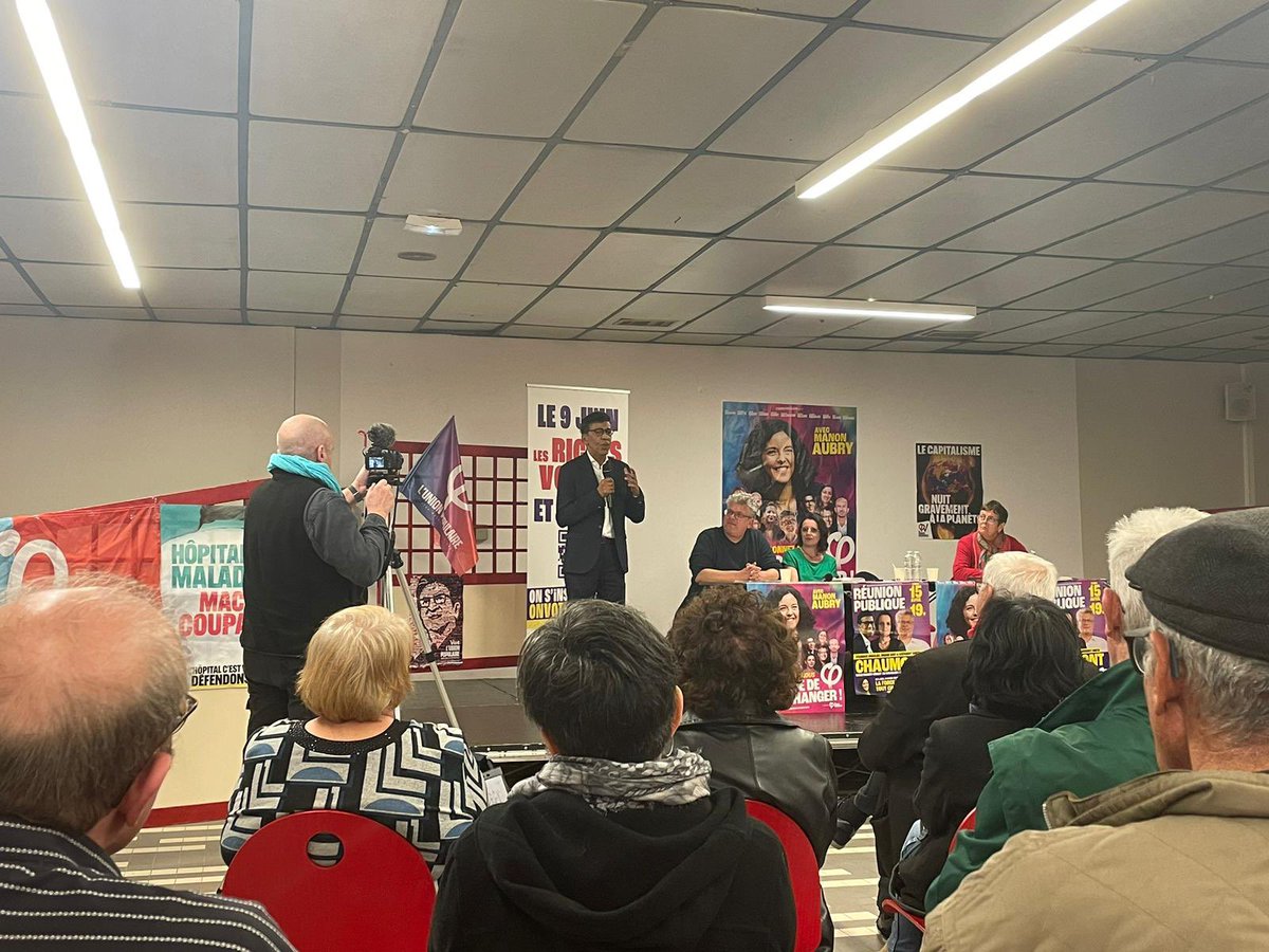 smith51_a's tweet image. 🌈 Magnifique soirée d’échange hier à #Chaumont en #HauteMarne avec les camarades #Lfi du département et les interventions de Michèle Leclerc d’Ingrid Viot et @younousomarjee

🚄En route pour Bruxelles aujourd’hui

Le #9Juin donnez-nous la force de tour changer avec @ManonAubryFr