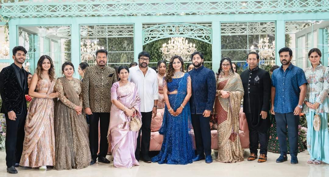 Boss @KChiruTweets Garu Global Star @AlwaysRamCharan 
attended @shankarshanmugh  daughter wedding reception with family!! @upasanakonidela

#GameChanger #RamCharan #Chiranjeevi #RC17