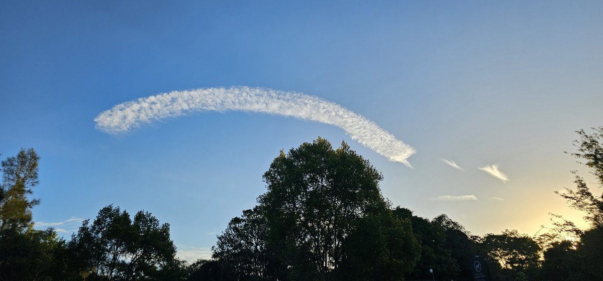 Interesting #cloud formation seen over Palmwoods, on the #SunshineCoast.