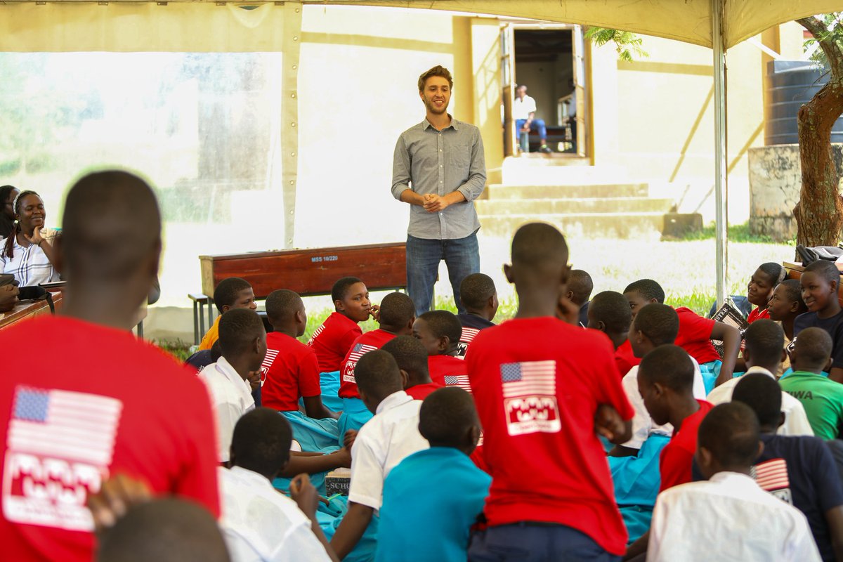 #Spotlight on Corey Hasson: Bridging Cultures on the #NileExplorerBus Meet Corey Hasson, a dedicated @PeaceCorps volunteer who brought his passion for education & cultural exchange to Kassanda district through the #NileExplorer project.