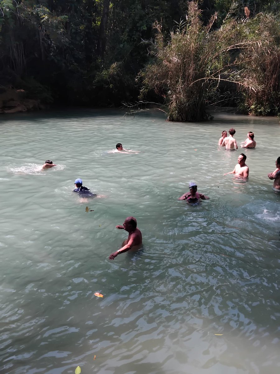 halong_vietnam_'s tweet image. 🌊 Embarking on a nature's paradise adventure! Our customers are mesmerized by the ethereal beauty of Kuang Si Waterfall. 
Website: travelauthenticasia.com
halongvietnamtours.com
#travelauthenticasia #southeastasiatrip #beautifuldestinations #KuangSiSplendor #NatureEscapade