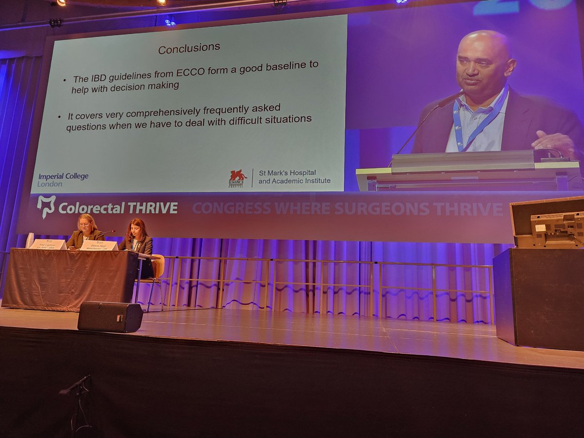 colothrive's tweet photo. Do you have questions on managing Crohn patients? Look at the #ECCO #guidelines to be published within few weeks in JCC! Today we had a teaser brilliantly presented by @colorectal_jay #THRIVE24 https://t.co/eRusirPirv