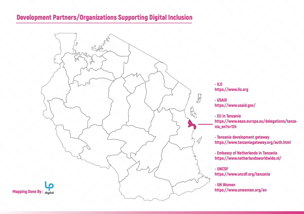 Get to know the actors/players on Women's Digital Inclusion in Tanzania. This mapping is pivotal for identifying key players, understanding their roles & leveraging their unique capabilities and resources. FYI this is a living document - updated constantly -www.lpdigital.or.tz