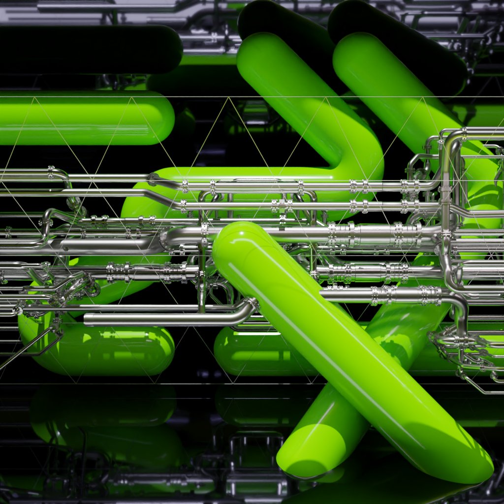 isiope's tweet photo. green lines - isiope C_47 2024 #b3d #blender #Abstract #digitalart #3D #geometrienodes https://t.co/h1xInccoGY