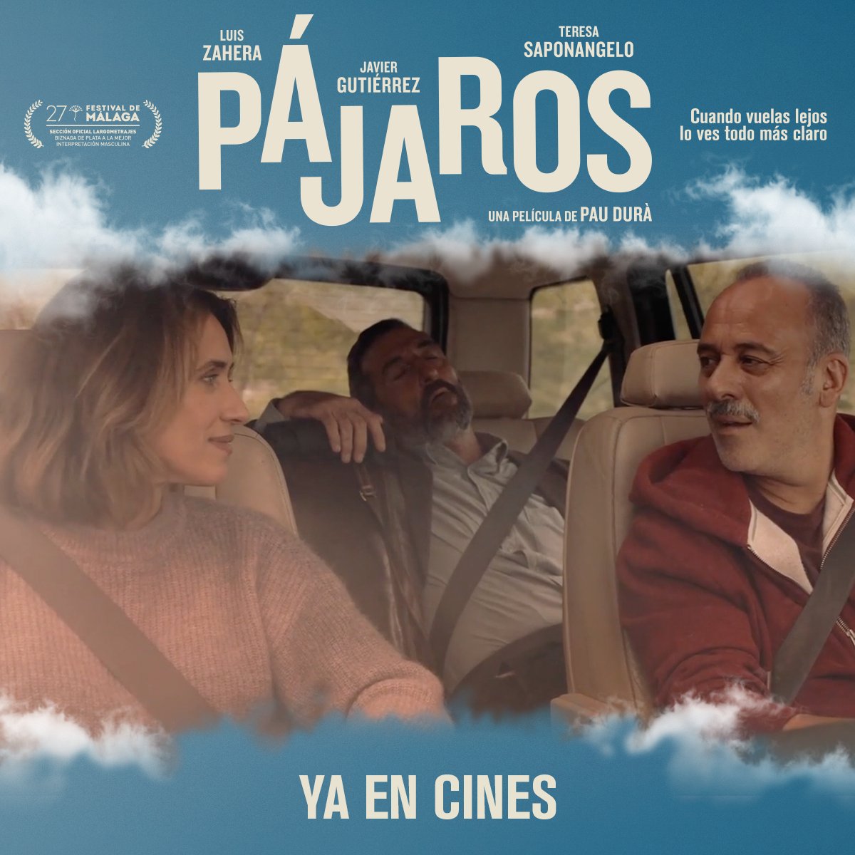 'Uno mismo, ese es el verdadero motivo del viaje' ✨

 #PájarosPelícula de Pau Durà con Javier Gutiérrez y Luis Zahera y Teresa Saponangelo te espera en cines. 🎬🐦