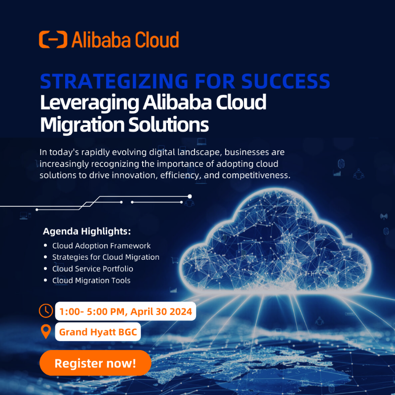 alibaba_cloud's tweet photo. Mark your calendars! Don't miss our 3rd #PartnerWorkshop on April 30th. From 1-5pm, immerse yourself in 'Strategizing for Success: Leveraging #AlibabaCloud Migration Solutions'. Partners exclusive, but open to all cloud enthusiasts!

Sign up now and secure your spot.