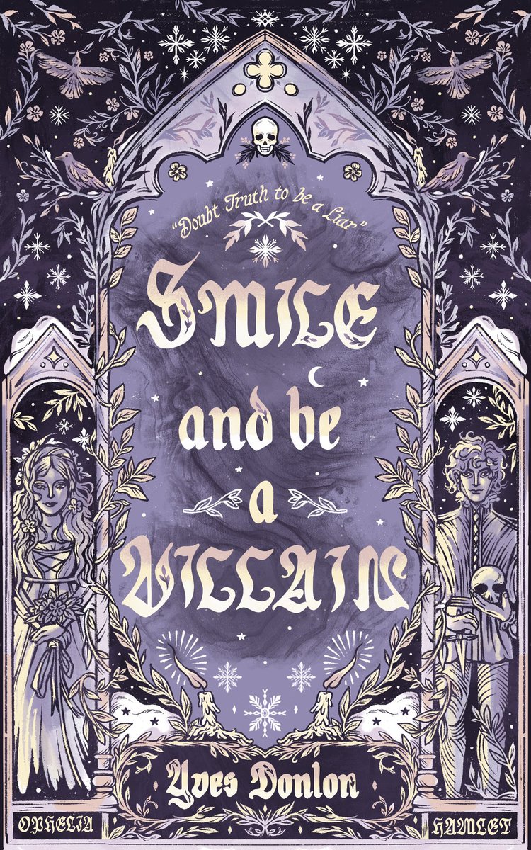 SMILE AND BE A VILLAIN is here! it has been such a wild ride but I’m very proud that my chaos children Hamlet and Ophelia are out in the world 

Buy: books2read.com/smileandbeavil…