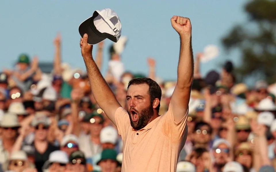 DavisGarciaDG's tweet photo. Scottie Scheffler finished on 11 under a Augusta National.  #golf #golfingday #golfer https://t.co/vBk7ruiQIH
