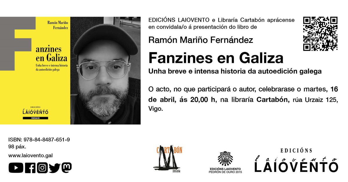 Fanzines en Galiza, hoxe, ás 20:00h, aquí 👇🏻