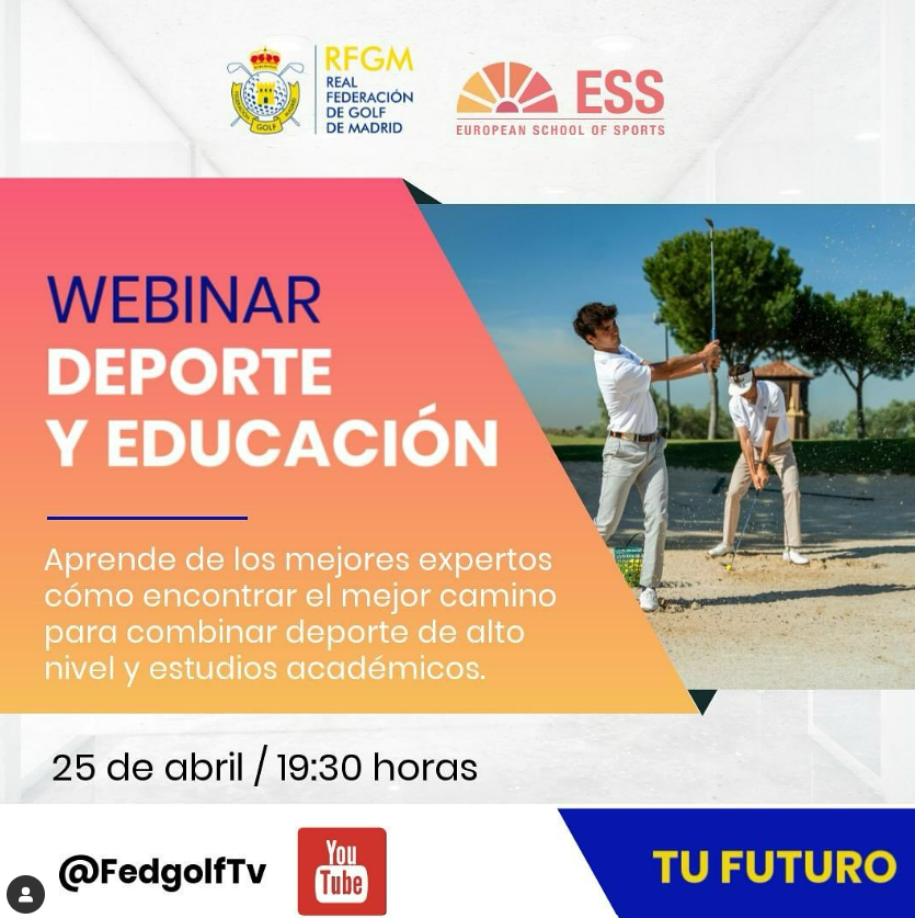 ess_school's tweet photo. 🧑‍🎓ESS (European School of Sports) ofrece un webinar el próximo 25 de abril, a las 19:30 horas, el mejor camino para combinar deporte y academia para los deportistas de la RFGM.
¡Inscríbete! 🚀
https://t.co/8cUNKgYeMX
#BeneficiosFGM #ESS #deporte #educacion https://t.co/69CZ2PRDcp