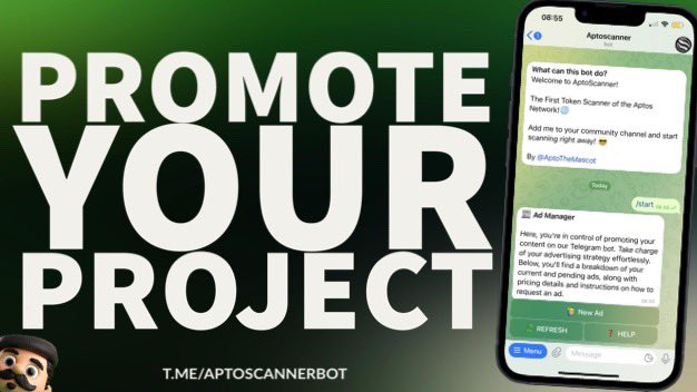 Boost your project's visibility with #AptoScanner! Just send a direct message to the bot and follow the prompts! 🌐 With one click, showcase your project across various $APT-related privates and community channels! Letse go! $APTO