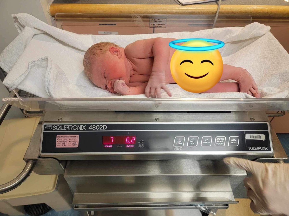 And this is Baby Bennett! Thank You God 🙏 a few bumps along the way. (He looks just like his Dad blonde hair and pink)  Born at 1:49 am on April 16th 7 lbs 6 oz all because his Mother loved him.